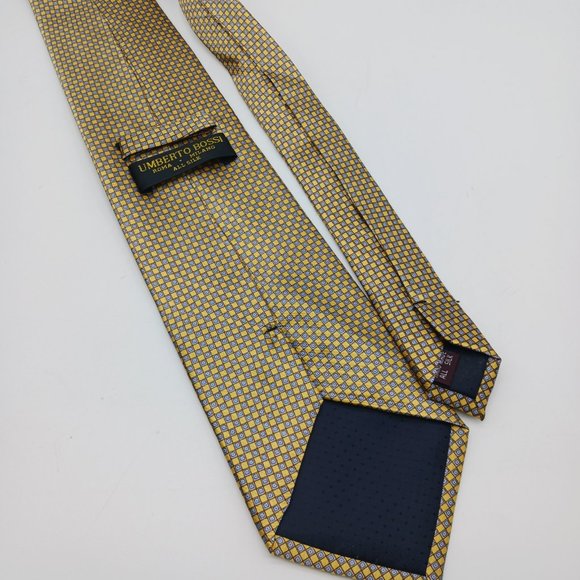 Umberto Bossi Roma Milano All Silk Men's Tie - Picture 5 of 7